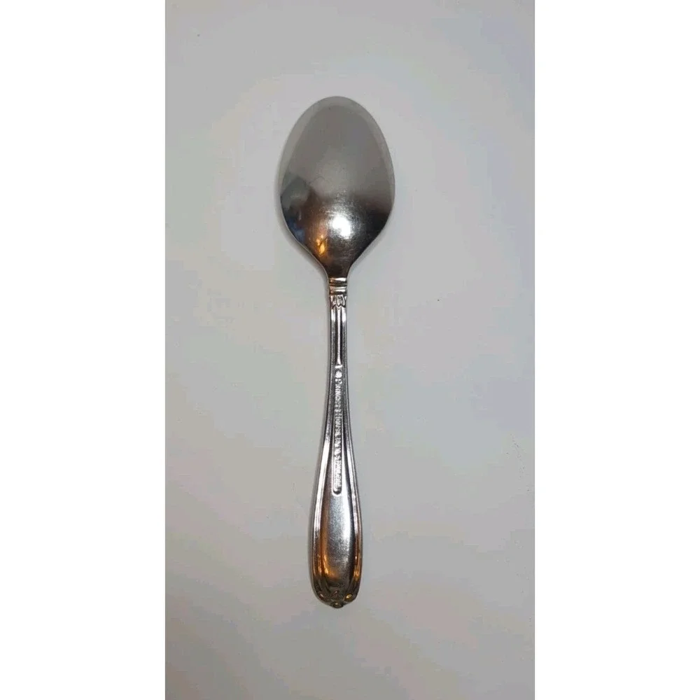 Princess House BARRINGTON Round Soup Spoon Unused 18/10 Stainless Flatware 6 3/4